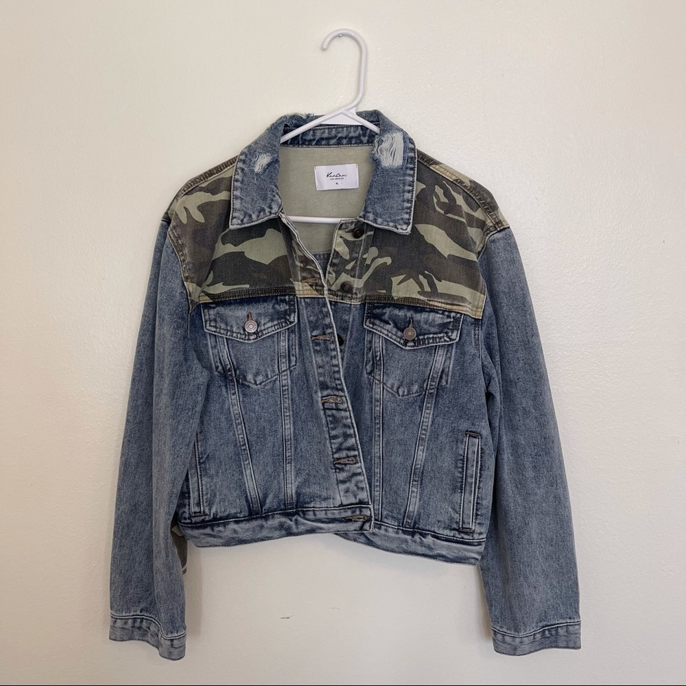 Kan Cam Camo Jean Jacket